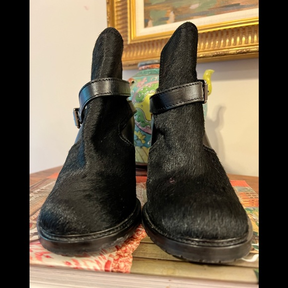 Allsaints Jules Jodhpur Pony Hair and Leather Belted Booties - Picture 3 of 12